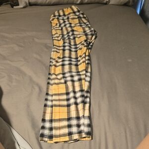Yellow and Black Plaid Pants